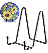 3 Pcs Plate Stands for Display,6 Inch Plate Holder Display Stand, Metal Frame Bracket for Book, P...