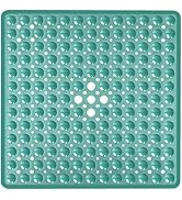 Naoloture Square Shower Bathtub Mat Non Slip for Inside Shower Mars Green 21x21 Inch, Shower Stal...