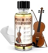 kuailaya Violin Peg Compound 30ml, Peg Slip Stopper Lubricant for Violin Viola Cello, Stops Tunin...