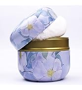 Topwon Powder Case with Powder Puff for Body Powder Container Dusting Powder Case for Baby&Mom (P...