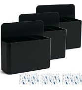 First-zgel 3 Pack Magnetic Pen Holder, Wall Mount Magnetic Dry Erase Marker Holder with Large Com...