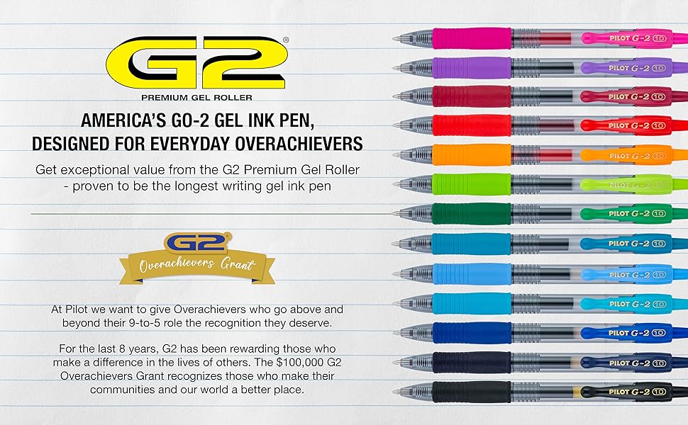 America's Go-2 Gel Ink Pen, Designed for Everyday Overachievers