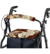 Rollator Seat and Backrest Cover Set – Removable and Washable Accessories for Seniors – Stylish W...