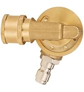 Angry Pony 1/4 Quick Connect Pressure Washer Pivoting Coupler, 240° Rotation and 7 Adjustable Ang...