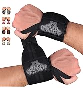 Bear Grips Extra Strength Weight Lifting Wrist Wraps | Wrist Straps for Weightlifting Men and Wom...