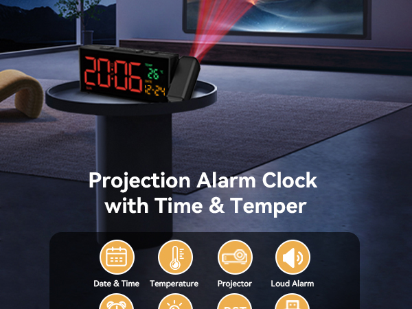 Projection Clocks for Bedroom