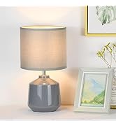 Lampwell Lena Small Table Lamp for Living Room as Bedside Table Lamp for Bedroom,Modern Ceramic T...