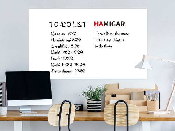 white board, to-do lists, the more important thing is to do them