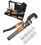 AMZCNC Hydraulic Cable Lug Crimper 10 US TON 12 AWG to 00 (2/0) Electrical Terminal Cable Wire To...