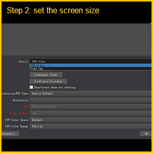 2 . Set the size of the image