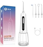 Reva Professional Water Flosser - Cordless Oral Irrigator with 360° Nozzle, 300ML Reservoir, IPX7...