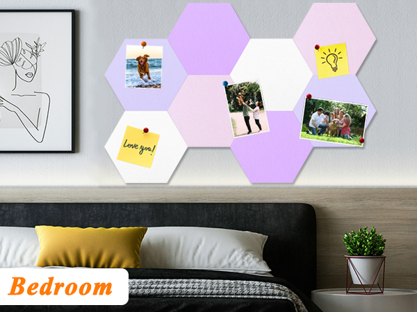 DIY Hexagon Bulletin Board Pin Board