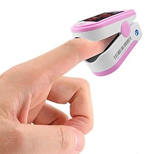 Facelake 400 Pulse Oximeter Blood Oxygen SPO2 Monitor Screen Display Adults Kids Case Batteries
