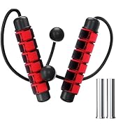 POCFOINY Weighted Jump Rope for Fitness, Cordless Jump Rope for Women, Men & Kids, Ropeless Jumpi...