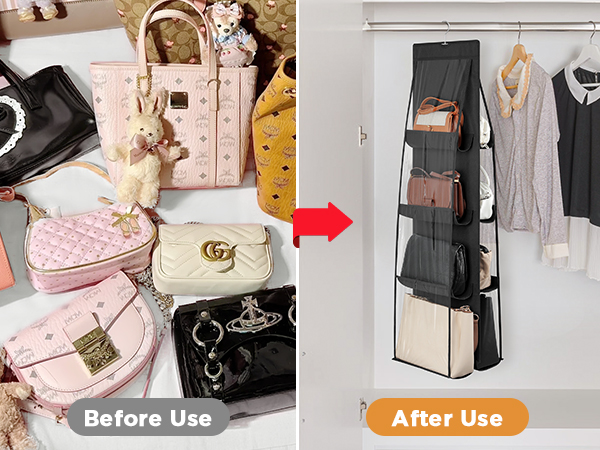 Clear Hanging Purse Bag