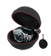 HELMDY Watch Travel Case Waterproof Single Box for Men, Nylon Portable Watch Organizer Holder 1 S...