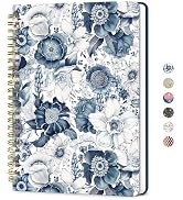 ZOTIA Lined Spiral Journal for Women, A5 Cute Hardcover College Ruled Notebook for Work, School &...