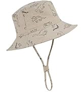 Baby Sun Hat UPF 50+ Sun Protective Toddler Bucket Hat Summer Kids Beach Hats Wide Brim Outdoor P...