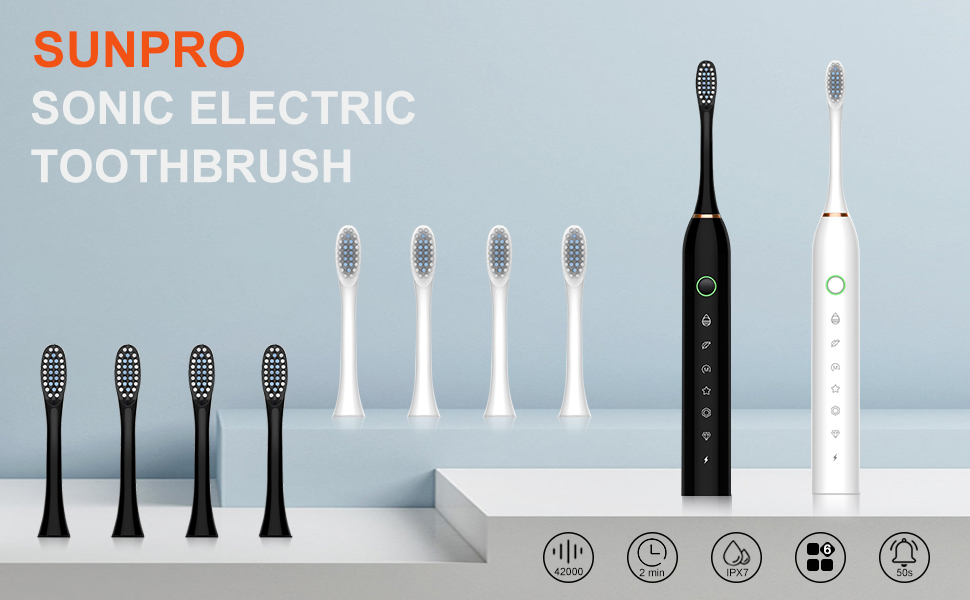 SUNPRO Sonic Electric Toothbrush