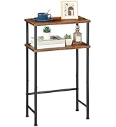 HOOBRO Narrow Console Table for Small Space, 15.7" Entryway Table with Storage, Sofa Table with 2...