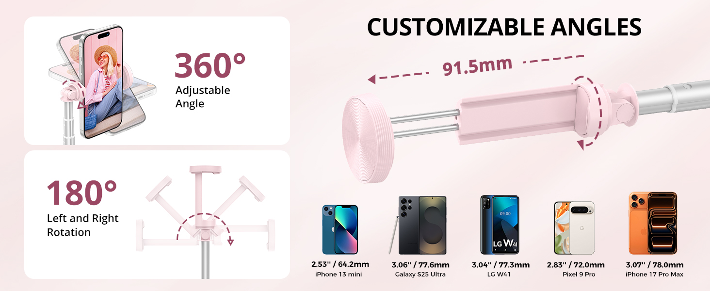 Bluetooth selfie stick tripod