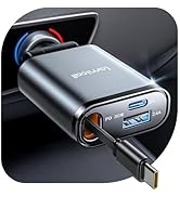 Lamicall Car Charger USB C Compatible with iPhone 17 16 15 Fast Charging [Ultra-Compact, 60% Less...