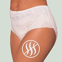 This incontinence underwear for women provides up to zero odor