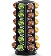 Deco Brothers VertuoLine Pod Holder, 360° Turntable Rotating Pod Carousel Organizer for Nespresso...