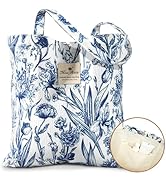 Miss Adola Aesthetic Cotton Tote Bag for Women - Reusable Shoulder Bag with Buckle Fabric Bag for...