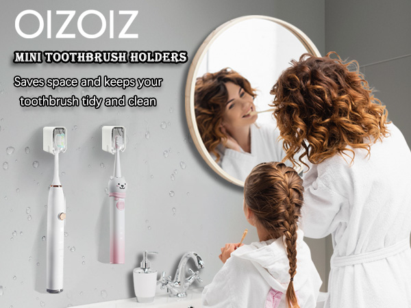Toothbrush Holders for Bathrooms, Single Slot Toothbrush Holder Wall Mounted with Cover for Shower