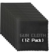 12 Pack Microfiber Gun Cleaning Cloth, 12"x12" Lint Free Gun Cleaning Rags, Reusable Microsuede C...