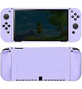 Protective Case for Nintendo Switch OLED 2021, Dockable Silicone Switch OLED Case, Ergonomic Grip...
