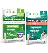 Tru Earth Bundle: Laundry Detergent Sheets & Fabric Softener Sheets - Plastic Jug-Free, Easy-to-U...