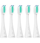 SEIGA 5 Pack Electric Toothbrush Replacement Heads, Soft W-Shaped Bristles for Sensitive Teeth an...