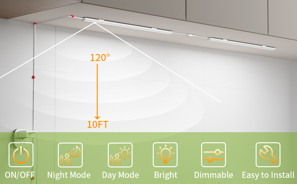 Plug-in Motion Sensor Light indoor for under cabinet, closet, kitchen