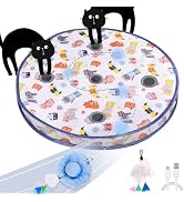 ORSDA Interactive Cat Toys Ball, Automatic Fast Rolling Ball in Pouch, Hide and Seek for Indoor C...