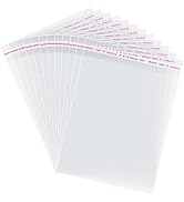 Morepack Self Sealing Cellophane Bags,5x7 Inches 200 Pcs Clear Resealable Cookie Bags Self Adhesi...