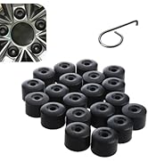 WZP 20PCS Lug Nut Covers, 17mm Wheel Center Cap, Car Tire Bolt Caps with Removal Tool, Replace fo...