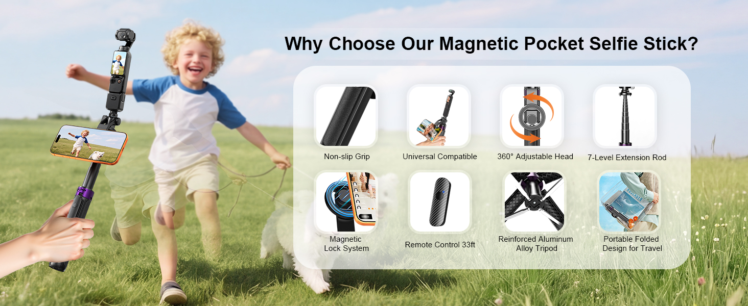 magnetic selftic stick