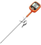 ThermoPro TP509 Candy Thermometer with Pot Clip, 10" Long Probe Instant Read Meat Food Thermomete...