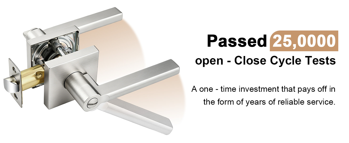 Nickel Privacy Door Handle