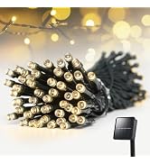 Solar String Lights Outdoor Waterproof: 50ft 100LED Solar String Lights Outdoor - Solar Powered T...