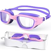 Zeligerstar Kids Swim Goggles,Swimming Goggles for Kids 6-14, Anti-Fog UV Protection Pool Goggles...