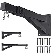 SELEWARE Wall Mount Heavy Bag Hanger Heavy Duty Punching Bag Hanger Adjustable Boxing Bag Bracket...