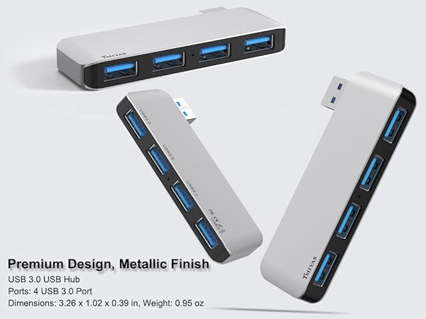 Expanded Connectivity:Equips your device with four USB 3.0 Type-A ports, 4 port usb hub
