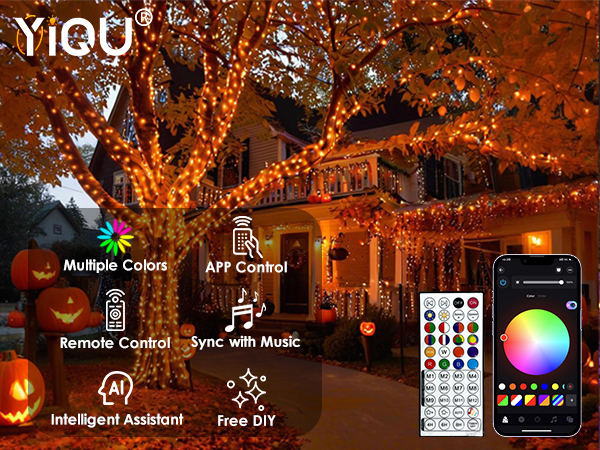 RGB Smart Fall String Lights