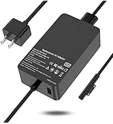 65W Surface Pro Charger Compatible with Surface Pro 9 8 3 7 6 5 4 X Microsoft Surface Charger Win...