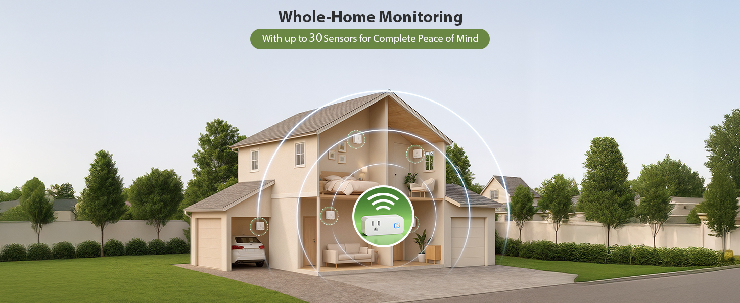 Expand Your Monitoring Coverage: Each hub supports up to 30 sensors