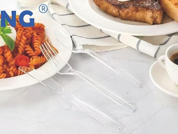 360 Count Extra Heavy Duty Clear Plastic Silverware