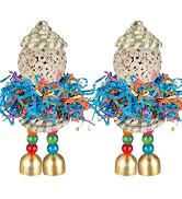 Conure Toys, Bird Toys Parrot Foraging Shredder Hanging Toys Sola Balls with Bell for Small Parro...